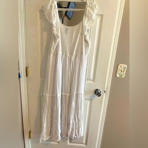 Sincerely Jules White Off The Shoulder Dress